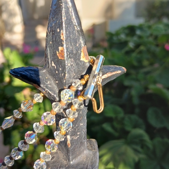 Crystal Necklace 3 Strands - Picture 3 of 9